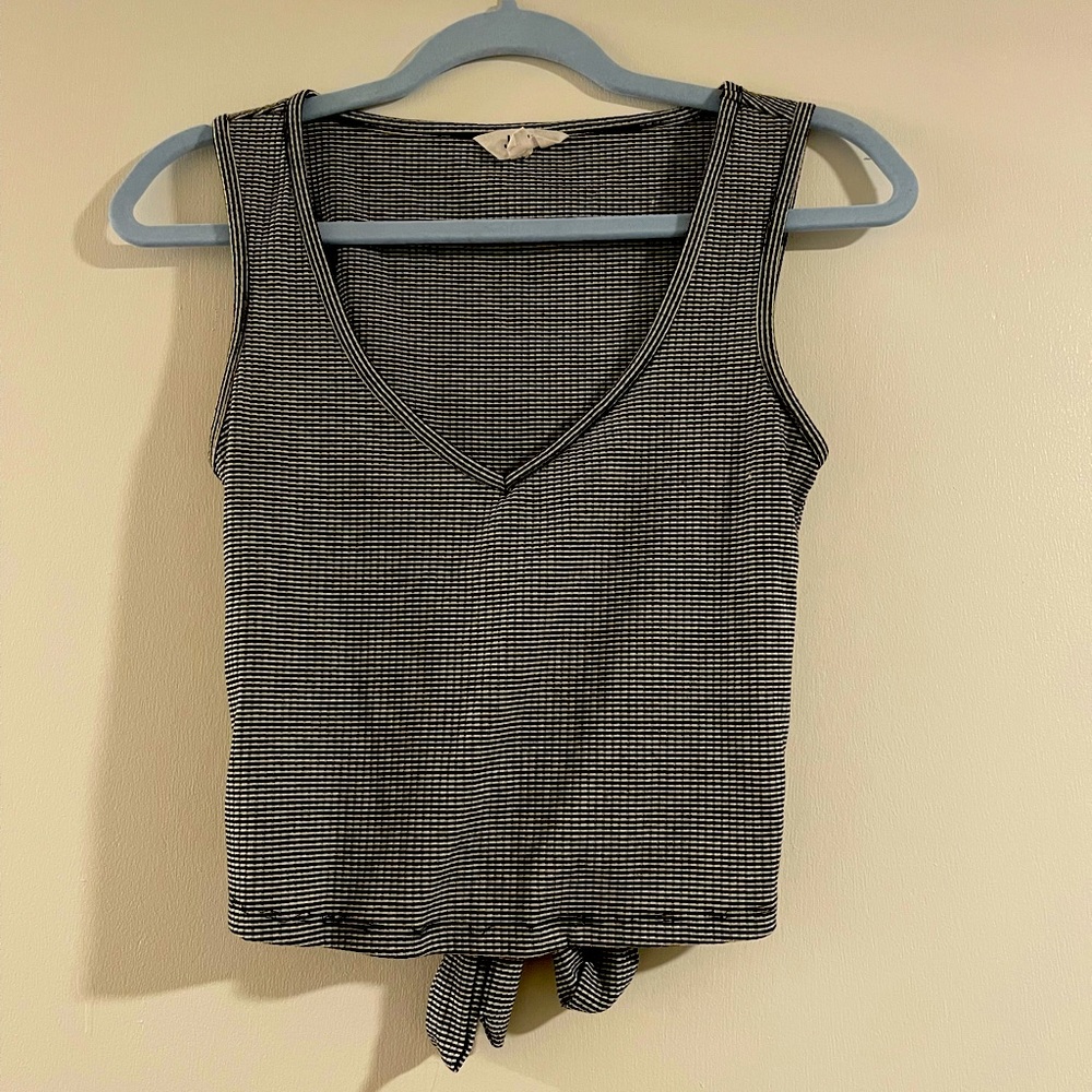 JACK by BB Dakota Striped Cropped Tank